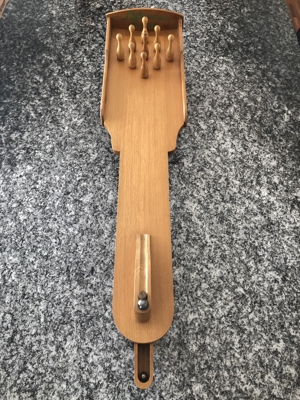 Original Tischkegelbahn von 1958, Vollholz, Buche, Löhmann, "Gut Holz" Bild 2