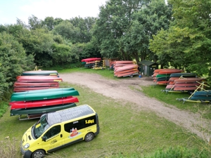 Campingplatz, Gastro, Catering direkt am Fluss Treene, Kanustation