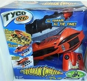 NEUW.! MATTEL TYCO RC TERRAIN TWISTER orange 27 MHz ferngesteuertes Vehicle für Land Wasser + Schnee