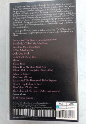 Céline Dion : The Colour Of My Love Concert [VHS-Kassette] Bild 2