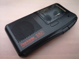 Vintage Diktiergerät Olympus Pearlcorder S921 # 3 Micro Cassetten Bild 4