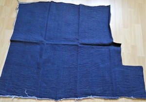 Stoffcoupon - Jeansstoff vorgewaschen blau ca. 90 x 90 cm Bild 1