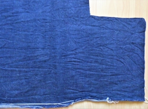 Stoffcoupon - Jeansstoff vorgewaschen blau ca. 90 x 90 cm Bild 2
