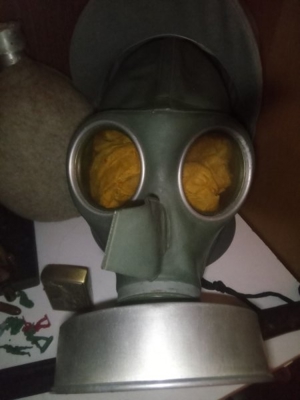 German 2.Weltkrieg VM 37 Gasmaske Luft Zivilschutz