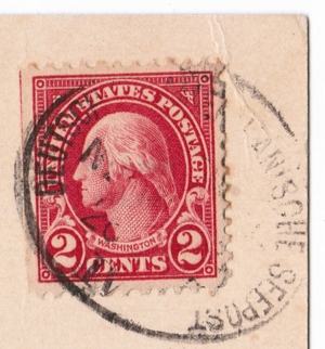 S. S. George Washington, eine wertvolle on Board Postkarte anno 1925 ? Bild 3