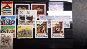 Briefmarken Liechtenstein gestempelt 1990