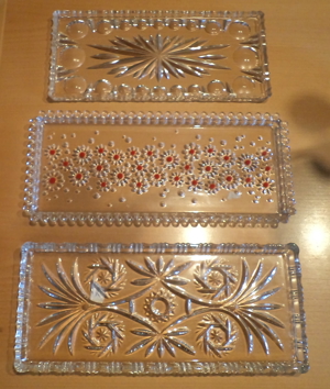 Schöne Kuchenplatten   Tortenplatten aus Glas   Kristallglas, absolut neuwertig, 1a Zustand Bild 1