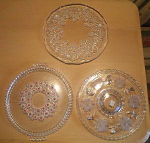 Schöne Kuchenplatten   Tortenplatten aus Glas   Kristallglas, absolut neuwertig, 1a Zustand Bild 2