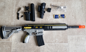 Gel Blaster M4 grau, elektrische Wasserkugel-Pistole,Orbeez Gun Bild 3