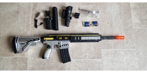 Gel Blaster M4 grau, elektrische Wasserkugel-Pistole,Orbeez Gun Bild 2