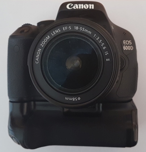 Canon 600D + Zubehör + Tasche + Griff Bild 8