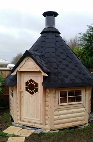 Grillkota KOTA Grillhütte 6.9m² Kiefer 8eckig wohnstatt