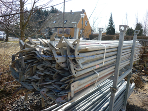 102 m² gebrauchtes Gerüst Layher. Gerüste mit Stahlboden 2,57 m Bild 3