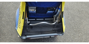 Thule Chariot Compfort Zweisitzer Fahrradanhänger blau gelb Bild 6