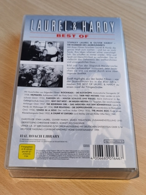 Original-VHS/Videokassette Best Of Laurel & Hardy (Komiker Stanley Laurel und Oliver Hardy) Bild 2