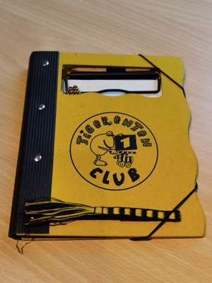 Selten: Tigerenten Club (Janosch, ARD) - Originales Notizbuch (Holz) mit Block & Stift Bild 1