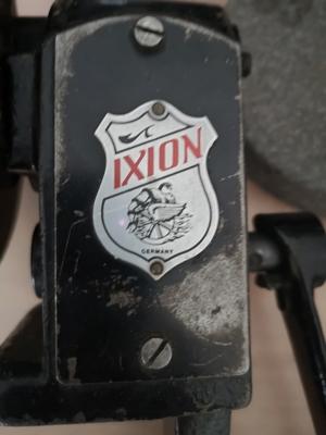 Vintage Schleifgerät Marke IXION mit Ersatz-Schleifstein Bild 7