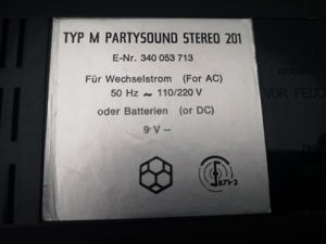 Telefunken Magnetophon Partysound Stereo 201 Cassetten-Recorder Bild 9
