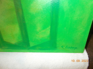 Bild "Green People No.VII" Unikat Acryl von. F. Eskikaya 50x50 cm Bild 2