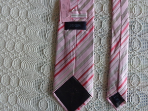 #Vintage - Krawatte, Seide, Seidenkrawatte, Marke: JOOP!, rosa/gestreift Bild 2