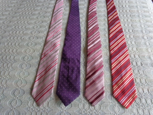 #Vintage - Krawatte, Seide, Seidenkrawatte, Marke: JOOP!, rosa/gestreift Bild 5