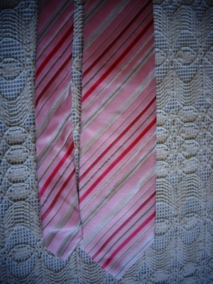 #Vintage - Krawatte, Seide, Seidenkrawatte, Marke: JOOP!, rosa/gestreift Bild 3