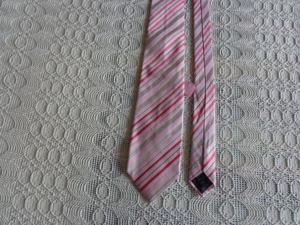 #Vintage - Krawatte, Seide, Seidenkrawatte, Marke: JOOP!, rosa/gestreift Bild 1