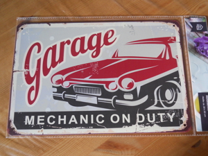 Deko Blechschild GARAGE