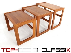 wie neu Salin Nyborg Danish Nesting Table Satztische Teak Vintage