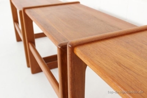 wie neu Salin Nyborg Danish Nesting Table Satztische Teak Vintage Bild 8