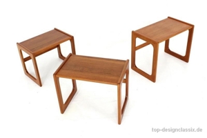 wie neu Salin Nyborg Danish Nesting Table Satztische Teak Vintage Bild 9