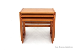 wie neu Salin Nyborg Danish Nesting Table Satztische Teak Vintage Bild 4