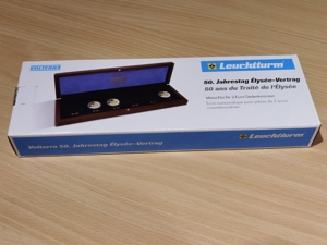 Leuchtturm Hochwertiges Münz-Etui für 2 Euro-Gedenkmünzen 50 Jahre Elysee-Vertrag (originalverpackt)