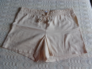 Damen - Shorts, Leinenshorts, kurze Hose, beige, Gr. 38, BPC