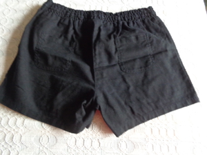 Damen - Shorts, Leinenshorts, kurze Hose, schwarz, Gr. 38, BPC Bild 2