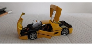  Maisto 1 18 - Ferrari F50 Supercar Yellow Diecast Scale Model Car, Sammlerstück Bild 3
