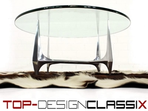 wie neu! Knut Hesterberg Vintage Glas Tisch 19mm Glasplatte neu