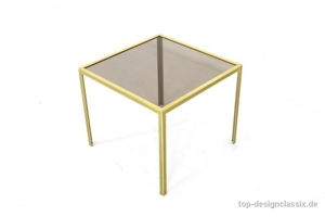 1a! Vereinigte Werkstätten Coffee Table Couchtisch gold Vintage Bild 3