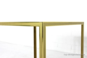 1a! Vereinigte Werkstätten Coffee Table Couchtisch gold Vintage Bild 9