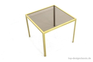 1a! Vereinigte Werkstätten Coffee Table Couchtisch gold Vintage Bild 5