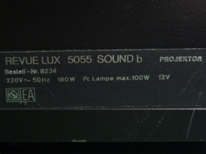 Revue lux5055 sound b bgl. Eumig Super 8 Tonfilmprojektor für große Spulen (180 Meter) Bild 10