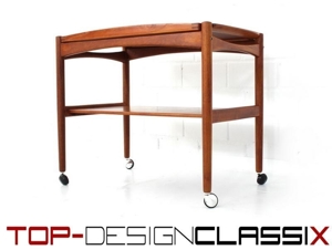 wie neu! Poul Hundevad Mid Century Teak Servierwagen Vintage 1960