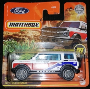 MATCHBOX 2021 FORD BRONCO SUPER CHASE