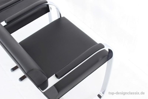 Top! Knoll Brno Chair Leder Freischwinger Stuhl Mies van der Rohe Bild 7