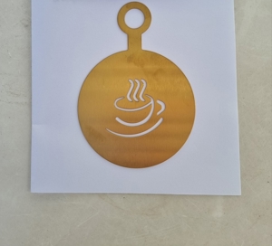 Vier Kaffee Veredler metal vergoldet, auch einzel zu verkaufen Preis ist inkl. Transport Bild 4