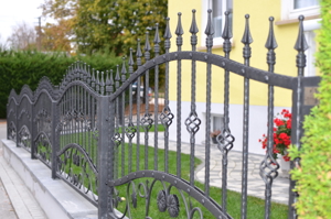 Zaun aus Polen geschmiedeter Stahl Zäune Gartenzäune Gartenzaun Aluminium Tore Gartentore Gatter Bild 5