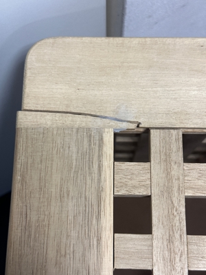 Sitzhocker mit Stauraum Holz, Aufbewahrungshocker, auch als Tisch verwendbar Bild 3