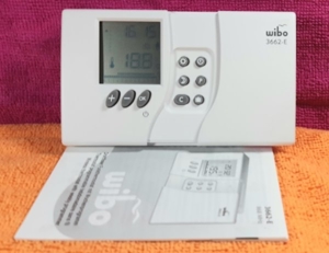 Wibo-Set Sender 3662-E Empfänger 3664-EP Elektro Heizung Temperatur regler NEUOVP  Bild 3