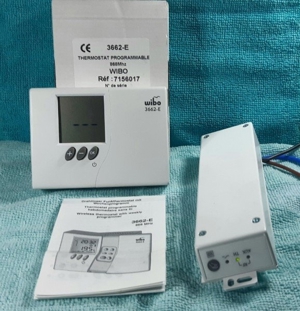 Wibo-Set Sender 3662-E Empfänger 3664-EP Elektro Heizung Temperatur regler NEUOVP  Bild 2