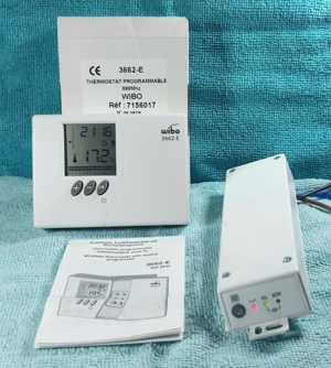 Wibo-Set Sender 3662-E Empfänger 3664-EP Elektro Heizung Temperatur regler NEUOVP  Bild 1